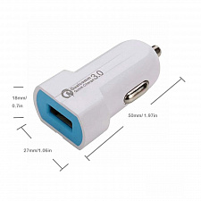 TDS TS-CAU03 ЗУ авто USB (QC3.0,3100mA)